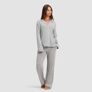 NEW Cozy Earth Women's Bamboo Stretch-Knit Classic Pajama Set Size Medium
